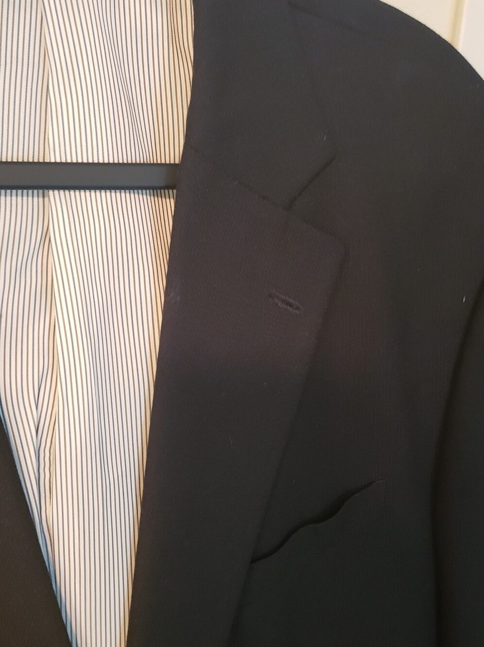 Stafford Men's Black Single-Breasted Sport Coat - Picture 2 of 6